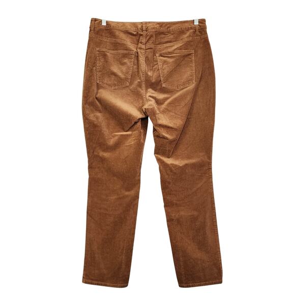 Talbots Womens High Waist Straight Leg Corduroy Pants Plus Size 14W Stretch Soft - Picture 5 of 13